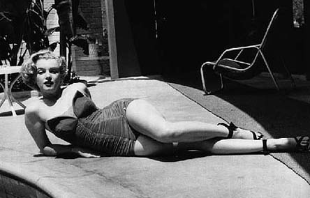 Marilyn at the<br>swimming pool