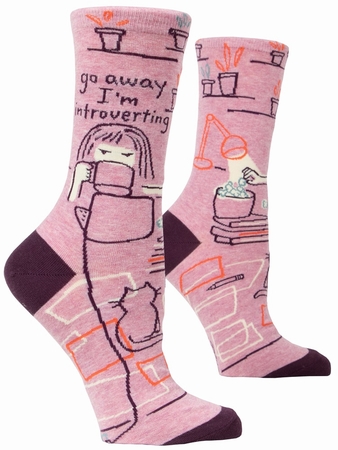 Damensocken Blue Q - Go Away. I m introverting